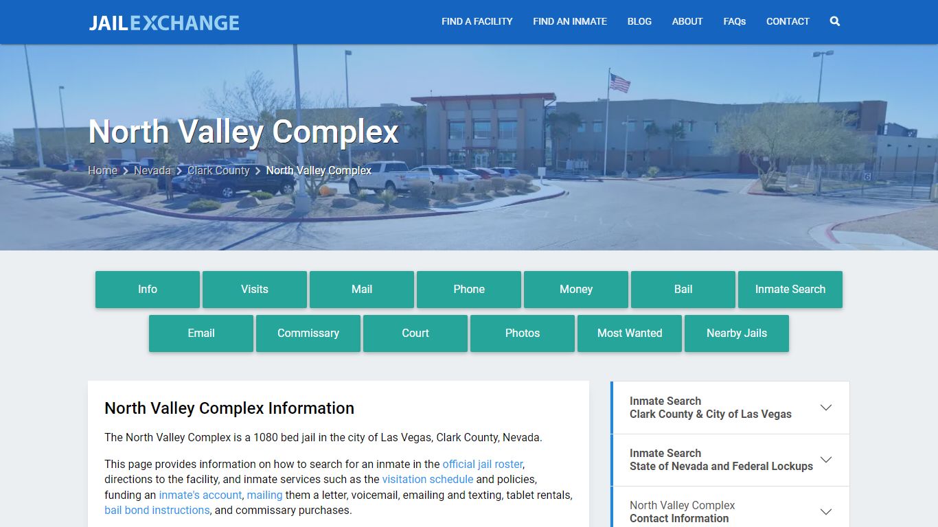 North Valley Complex, NV Inmate Search, Information - Jail Exchange